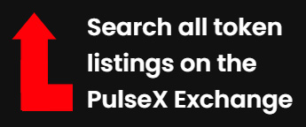 Search all token listings on the PulseX Exchange