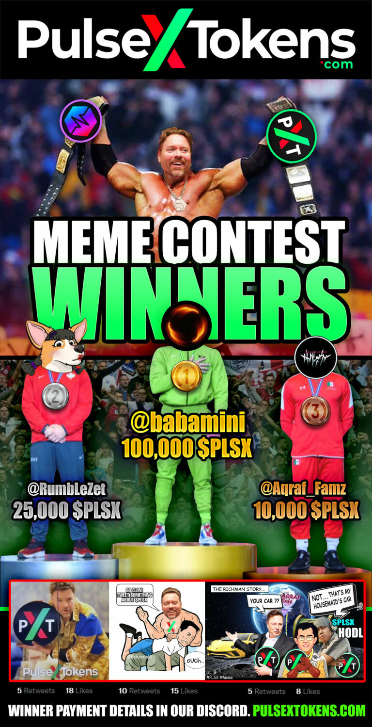PulsexTokens.com Meme Contest Winners